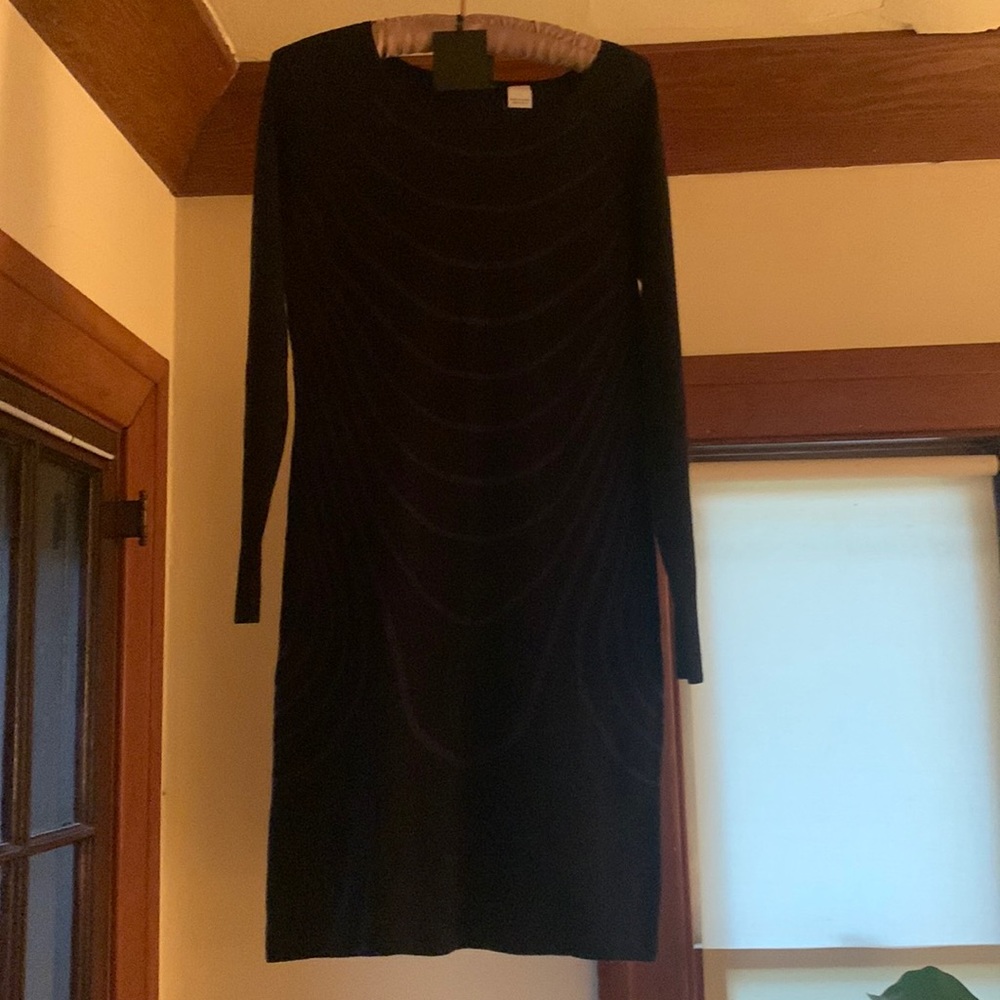 NWT NEW Yuka Knit Dress Tag reads Color Black/Indigo Size 8/10 Medium beautiful